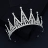 Luxury Alloy Rhinestone Crown Headdress For Women Bridal Wedding Birthday Party Goddess Tiara Hair Accessory