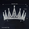 Luxury Alloy Rhinestone Crown Headdress For Women Bridal Wedding Birthday Party Goddess Tiara Hair Accessory