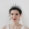 Luxury Alloy Rhinestone Crown Headdress For Women Bridal Wedding Birthday Party Goddess Tiara Hair Accessory