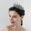 Luxury Alloy Rhinestone Crown Tiara Elegant Wedding Bridal Party Headdress For Women With Diamond Style Detailing