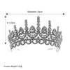 Luxury Alloy Rhinestone Crown Tiara Elegant Wedding Bridal Party Headdress For Women With Diamond Style Detailing