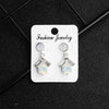 Luxury Bridal Jewelry Retro Marquise Rhinestone Alloy Drop Shape Earrings Set With Gemstones For Women
