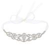 Luxury Bridal Rhinestone Alloy Headband Elegant Plaid Pattern Wedding Hair Accessory For Women