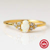 Luxury Eggshaped Horse Eye Diamondencrusted S925 Sterling Silver Engagement Ring With Set With Precious Stones Geometric Style