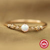 Luxury Eggshaped Horse Eye Diamondencrusted S925 Sterling Silver Engagement Ring With Set With Precious Stones Geometric Style