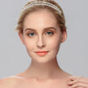 Luxury Handmade Crystal Rhinestone Double Layer Wedding Headband Simple Bridal Hair Accessory For Women