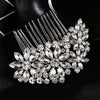 Luxury Handmade Rhinestone Bridal Hair Comb Alloy Wedding Hair Accessory Elegant Women's Photo Headdress Jewelry