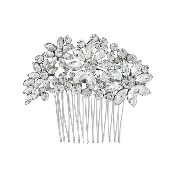Luxury Handmade Rhinestone Bridal Hair Comb Alloy Wedding Hair Accessory Elegant Women's Photo Headdress Jewelry