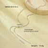 Luxury Long Drawable Snake Bone Chain Necklace Stainless Steel Electroplated Women's Jewelry