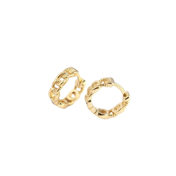 Luxury Metal S925 Sterling Silver Geometric Style Electroplated Casual Earrings