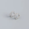 Luxury Metal S925 Sterling Silver Geometric Style Electroplated Casual Earrings