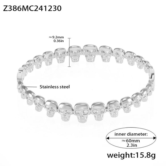 Luxury Minimalist Ring And Bracelet Combination Titanium Steel 18K Gold Plated Geometric Diamondencrusted Zircon Bracelet