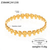 Luxury Minimalist Ring And Bracelet Combination Titanium Steel 18K Gold Plated Geometric Diamondencrusted Zircon Bracelet