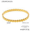 Luxury Minimalist Ring And Bracelet Combination Titanium Steel 18K Gold Plated Geometric Diamondencrusted Zircon Bracelet