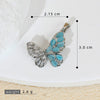 Luxury Multicolor Opal Butterfly Insects Cartoon Style Copper 18K Gold Plated Necklace And Earrings Pendant