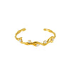 Luxury Pearl Design Titanium Steel 18K Gold Electroplated Bracelet For Female