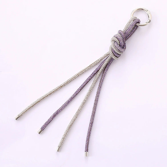 Luxury Rhinestone Mobile Phone And Bag Key Chain Pendant Chain With Diamond Chain Design