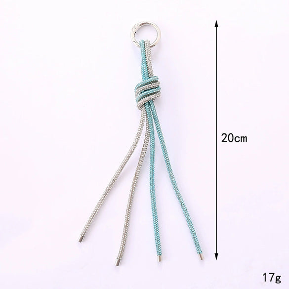 Luxury Rhinestone Mobile Phone And Bag Key Chain Pendant Chain With Diamond Chain Design