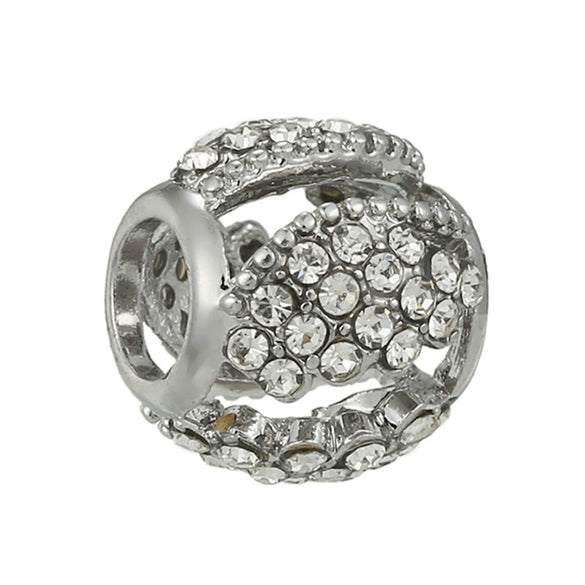 Luxury Silver Plated Beaded Bracelet Accessories With Metal Material Electroplating Process And Totem Pattern