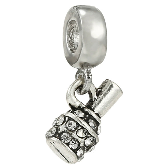 Luxury Silver Plated Beaded Bracelet Accessories With Metal Material Electroplating Process And Totem Pattern