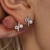 Luxury 316L Stainless Steel Cnc Zircon Bead Jewelry Set With Constellation Symbol Electroplated For Women