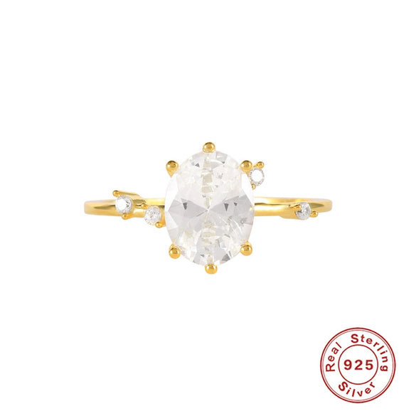 Luxury Textured Women's Silver Ring With Geometric Design And Electroplating