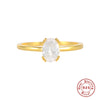 Luxury Textured Women's Silver Ring With Geometric Design And Electroplating