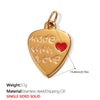 Luxury Vintage 316L Stainless Steel Oil Drop Pendant Accessories Series Earrings Necklace 18K Gold Plated