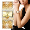 Luxury Women's Quartz Watch Stainless Steel Alloy Rectangle Dial Leisure Style
