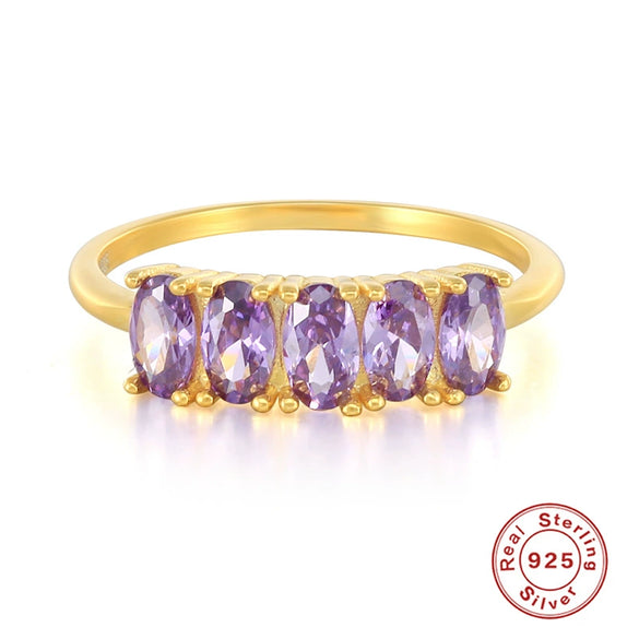 Luxury Women's Silver Ring With Geometric Design Electroplated For Engagement Wedding