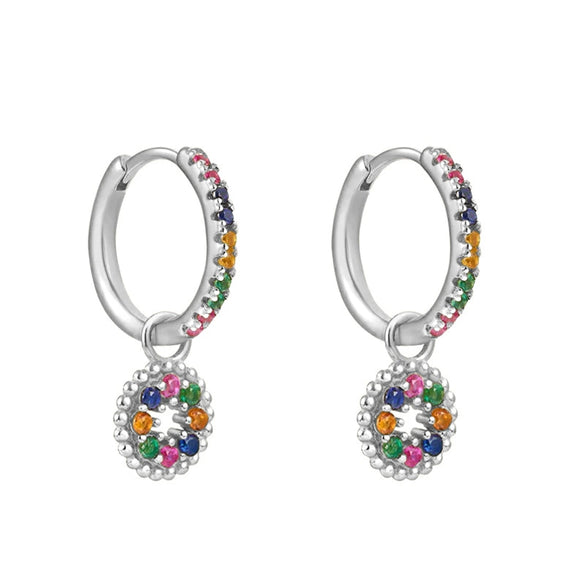 Luxury Zircon Geometric Style Women's Earrings Set