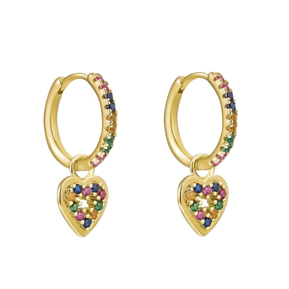 Luxury Zircon Geometric Style Women's Earrings Set