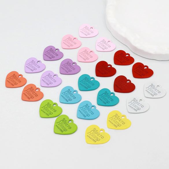 Macaron Baking Jewelry Accessories Bracelet Pendant Acrylic Doublesided Heart Hanging Ornaments Paint