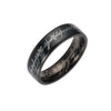 Magic Ring Titanium Steel Electroplated Gold With Black Patch Marking And Letters Numbers Text Pattern Unisex