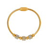 Magnet Suction Personality Design Inlaid Full Diamond Titanium Steel 18K Gold Plated Bracelet