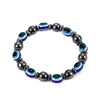 Magnetic Black Gallstone Beaded Bracelet Handmade With The Crown Pattern Unisex