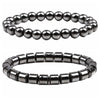 Magnetic Black Gallstone Beaded Bracelet Handmade With The Crown Pattern Unisex