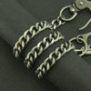 Male Hiphop Style Metal Hollow Leaves Waist Chain Pendant Decorative Pants Chain