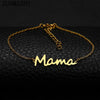 Mama Letter Titanium Steel Plating Bracelets