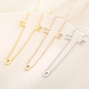 Mama Simple Style Solid Color Stainless Steel Plating 18k Gold Plated Necklace