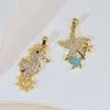 Marine Animal Zodiac Copper Jewelry Accessories Pendant Electroplated