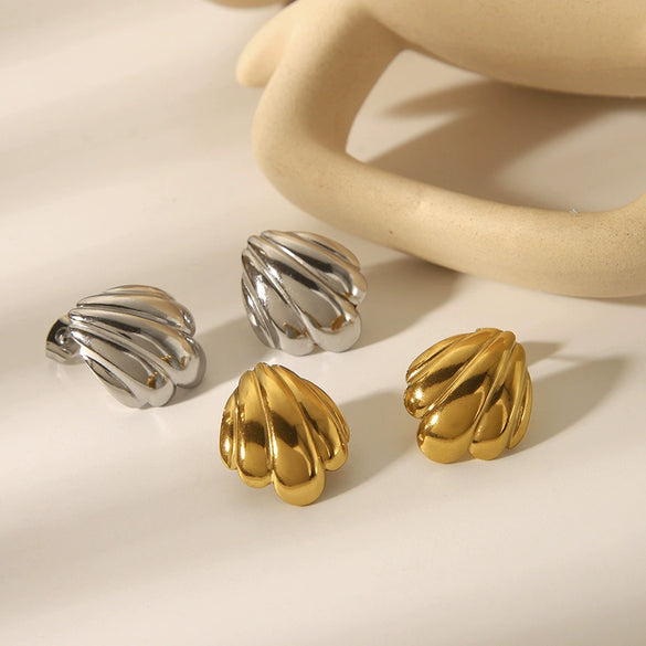 Marine Element Geometric Stainless Steel Electroplated Women's Fashion Earrings