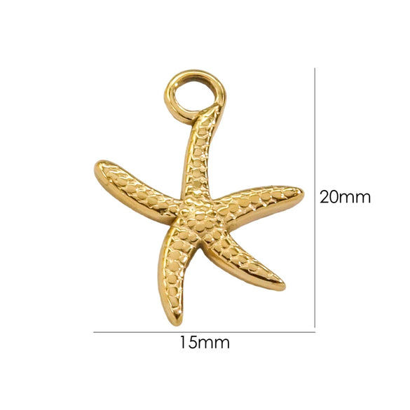 Marine Element Series Stainless Steel Zircon Geometric Pendant Necklace Bracelet Accessories With Vacuum In Furnace Electroplating