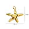 Marine Element Series Stainless Steel Zircon Geometric Pendant Necklace Bracelet Accessories With Vacuum In Furnace Electroplating