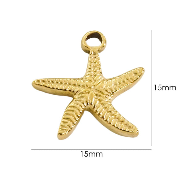 Marine Element Series Stainless Steel Zircon Geometric Pendant Necklace Bracelet Accessories With Vacuum In Furnace Electroplating