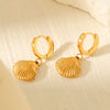 Marine Element Stainless Steel Geometric Electroplated Women's Earrings