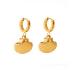 Marine Element Stainless Steel Geometric Electroplated Women's Earrings