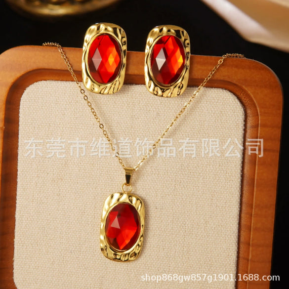 Marine Elements Starfish Conch Bow Jewelry Set