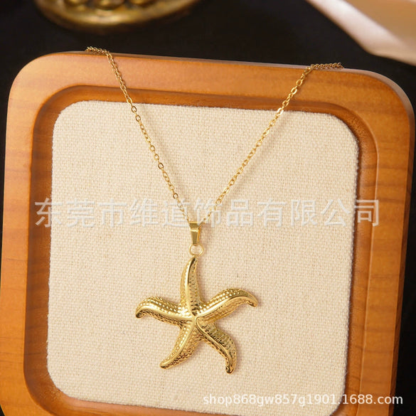 Marine Elements Starfish Conch Bow Jewelry Set