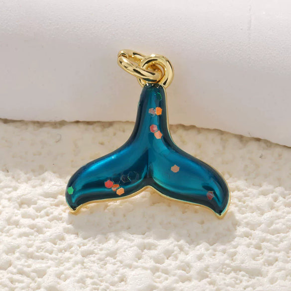 Marine Jewelry Accessories Copper Animal Style Shell Starfish Conch Fish Pendant Electroplated